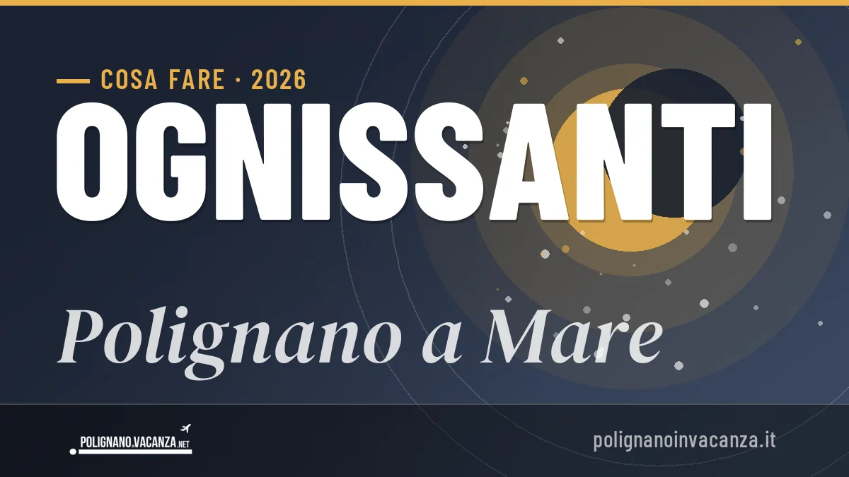 Ponte di Ognissanti 2026 a Polignano a Mare: ristoranti, dove mangiare, eventi